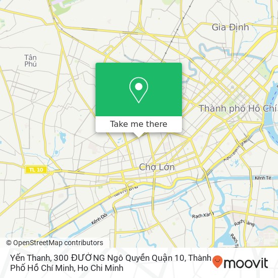 Yến Thanh, 300 ĐƯỜNG Ngô Quyền Quận 10, Thành Phố Hồ Chí Minh map