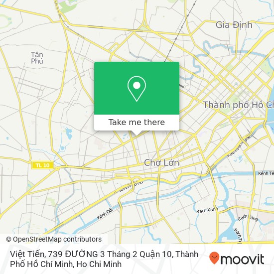 Việt Tiến, 739 ĐƯỜNG 3 Tháng 2 Quận 10, Thành Phố Hồ Chí Minh map