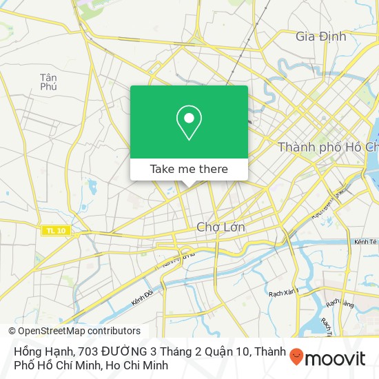 Hồng Hạnh, 703 ĐƯỜNG 3 Tháng 2 Quận 10, Thành Phố Hồ Chí Minh map