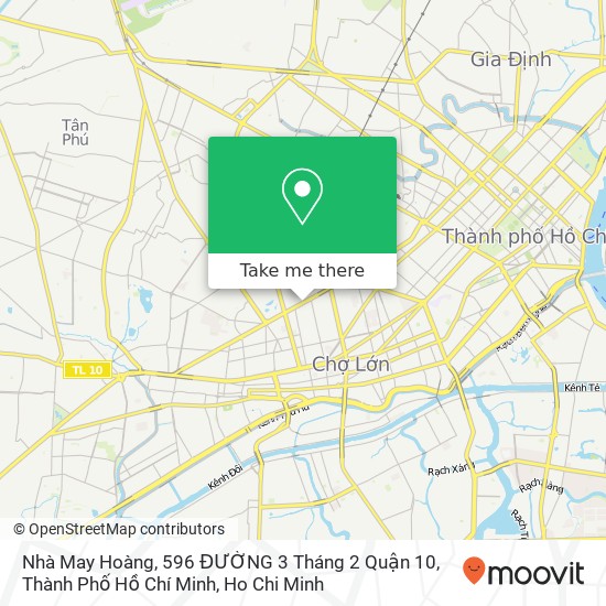 Nhà May Hoàng, 596 ĐƯỜNG 3 Tháng 2 Quận 10, Thành Phố Hồ Chí Minh map