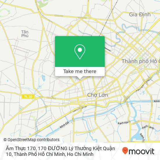 Ẩm Thực 170, 170 ĐƯỜNG Lý Thường Kiệt Quận 10, Thành Phố Hồ Chí Minh map