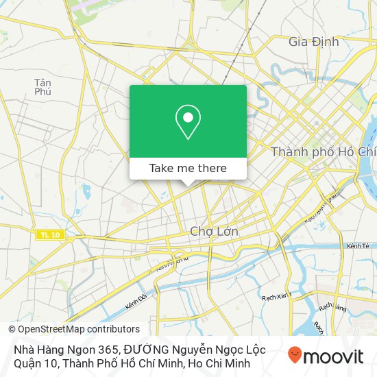 Nhà Hàng Ngon 365, ĐƯỜNG Nguyễn Ngọc Lộc Quận 10, Thành Phố Hồ Chí Minh map