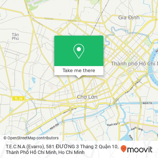 T.E.C.N.A (Evarro), 581 ĐƯỜNG 3 Tháng 2 Quận 10, Thành Phố Hồ Chí Minh map