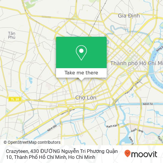 Crazyteen, 430 ĐƯỜNG Nguyễn Tri Phương Quận 10, Thành Phố Hồ Chí Minh map