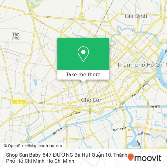 Shop Suri Baby, 547 ĐƯỜNG Bà Hạt Quận 10, Thành Phố Hồ Chí Minh map