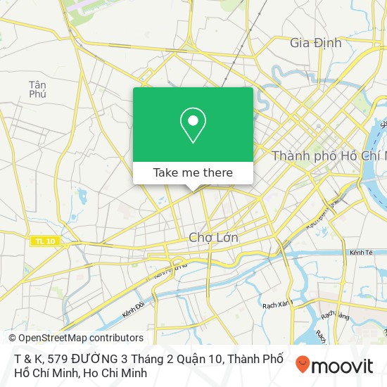 T & K, 579 ĐƯỜNG 3 Tháng 2 Quận 10, Thành Phố Hồ Chí Minh map