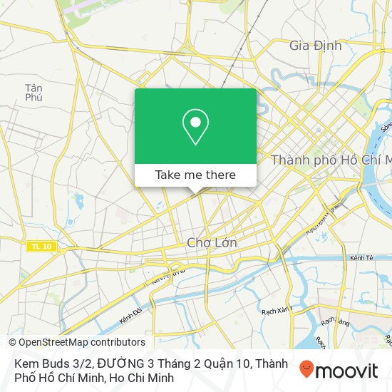 Kem Buds 3 / 2, ĐƯỜNG 3 Tháng 2 Quận 10, Thành Phố Hồ Chí Minh map