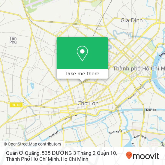 Quán Ở Quãng, 535 ĐƯỜNG 3 Tháng 2 Quận 10, Thành Phố Hồ Chí Minh map