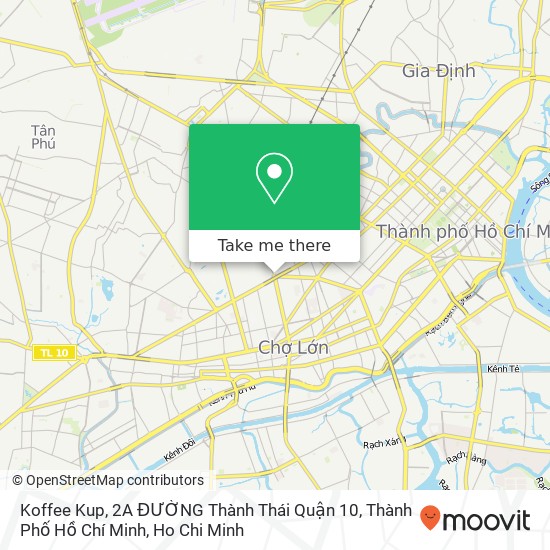 Koffee Kup, 2A ĐƯỜNG Thành Thái Quận 10, Thành Phố Hồ Chí Minh map