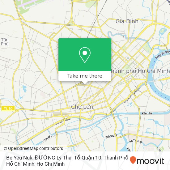 Bé Yêu Nuk, ĐƯỜNG Lý Thái Tổ Quận 10, Thành Phố Hồ Chí Minh map