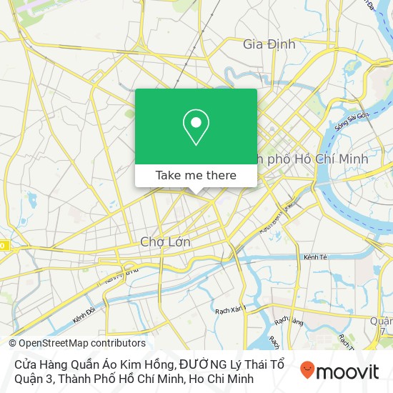 Cửa Hàng Quần Áo Kim Hồng, ĐƯỜNG Lý Thái Tổ Quận 3, Thành Phố Hồ Chí Minh map