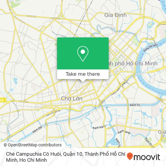 Chè Campuchia Cô Huôi, Quận 10, Thành Phố Hồ Chí Minh map