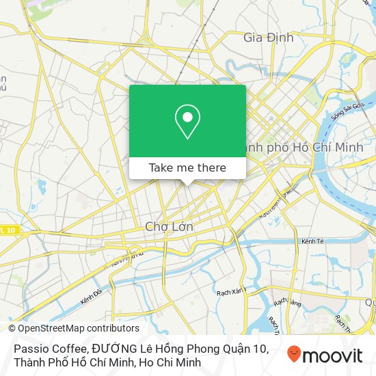 Passio Coffee, ĐƯỜNG Lê Hồng Phong Quận 10, Thành Phố Hồ Chí Minh map
