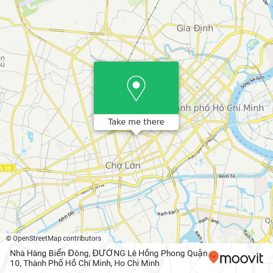 Nhà Hàng Biển Đông, ĐƯỜNG Lê Hồng Phong Quận 10, Thành Phố Hồ Chí Minh map