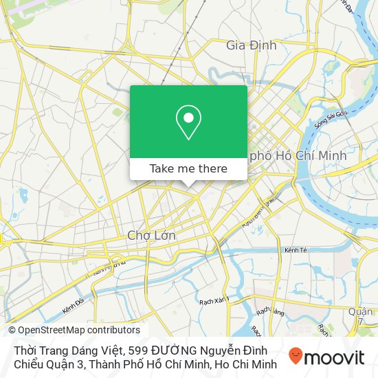 Thời Trang Dáng Việt, 599 ĐƯỜNG Nguyễn Đình Chiểu Quận 3, Thành Phố Hồ Chí Minh map