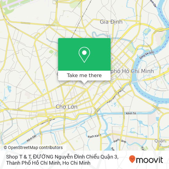 Shop T & T, ĐƯỜNG Nguyễn Đình Chiểu Quận 3, Thành Phố Hồ Chí Minh map