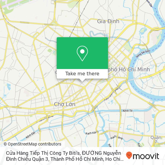 Cửa Hàng Tiếp Thị Công Ty Biti's, ĐƯỜNG Nguyễn Đình Chiểu Quận 3, Thành Phố Hồ Chí Minh map