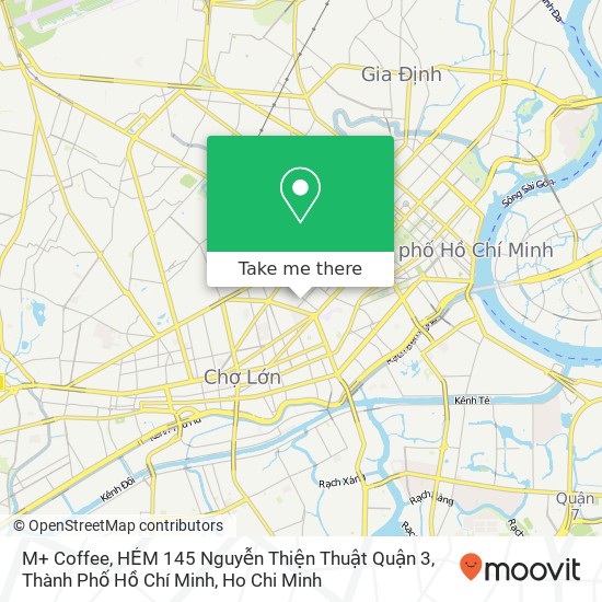 M+ Coffee, HẺM 145 Nguyễn Thiện Thuật Quận 3, Thành Phố Hồ Chí Minh map