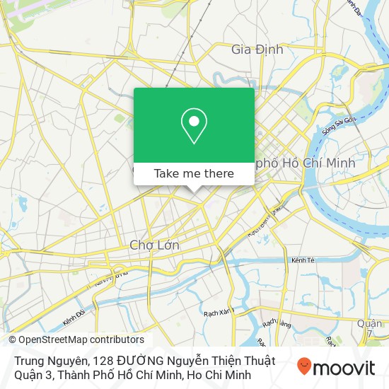 Trung Nguyên, 128 ĐƯỜNG Nguyễn Thiện Thuật Quận 3, Thành Phố Hồ Chí Minh map