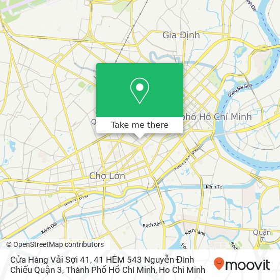 Cửa Hàng Vải Sợi 41, 41 HẺM 543 Nguyễn Đình Chiểu Quận 3, Thành Phố Hồ Chí Minh map