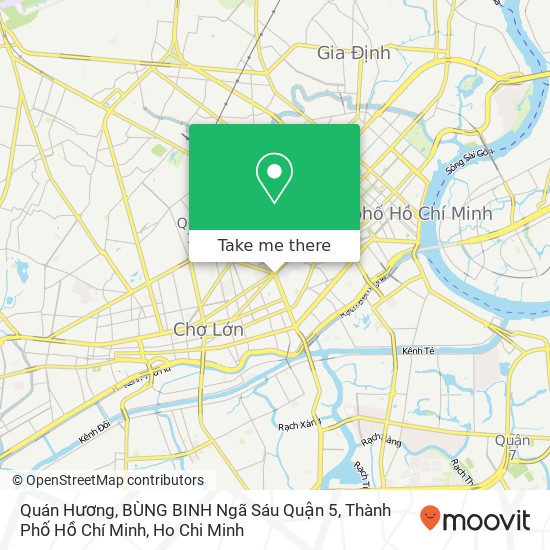 Quán Hương, BÙNG BINH Ngã Sáu Quận 5, Thành Phố Hồ Chí Minh map