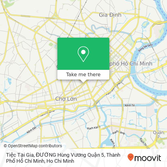 Tiệc Tại Gia, ĐƯỜNG Hùng Vương Quận 5, Thành Phố Hồ Chí Minh map