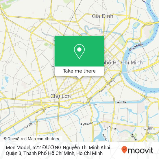 Men Model, 522 ĐƯỜNG Nguyễn Thị Minh Khai Quận 3, Thành Phố Hồ Chí Minh map