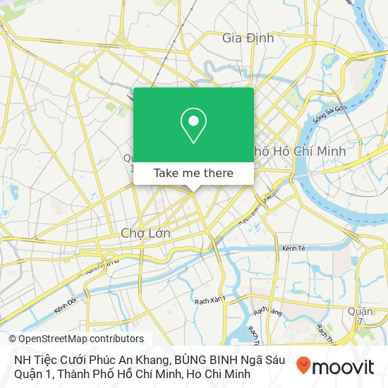 NH Tiệc Cưới Phúc An Khang, BÙNG BINH Ngã Sáu Quận 1, Thành Phố Hồ Chí Minh map