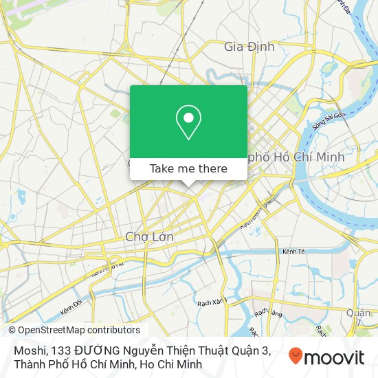 Moshi, 133 ĐƯỜNG Nguyễn Thiện Thuật Quận 3, Thành Phố Hồ Chí Minh map