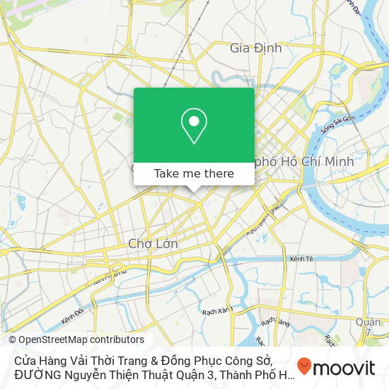 Cửa Hàng Vải Thời Trang & Đồng Phục Công Sở, ĐƯỜNG Nguyễn Thiện Thuật Quận 3, Thành Phố Hồ Chí Minh map