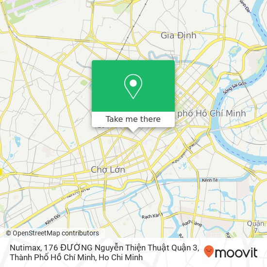Nutimax, 176 ĐƯỜNG Nguyễn Thiện Thuật Quận 3, Thành Phố Hồ Chí Minh map