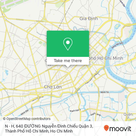 N - H, 640 ĐƯỜNG Nguyễn Đình Chiểu Quận 3, Thành Phố Hồ Chí Minh map