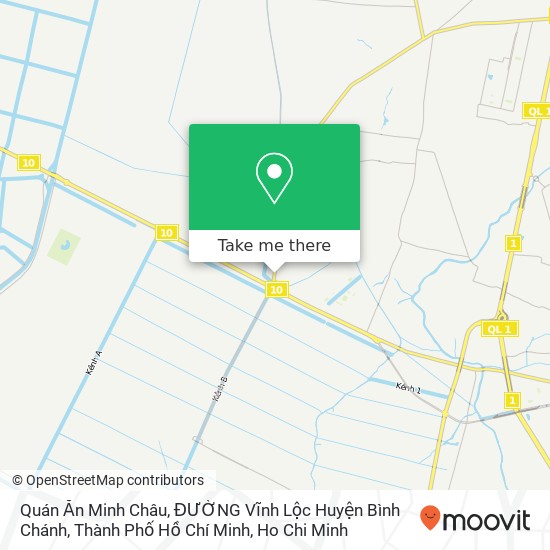 Quán Ăn Minh Châu, ĐƯỜNG Vĩnh Lộc Huyện Bình Chánh, Thành Phố Hồ Chí Minh map