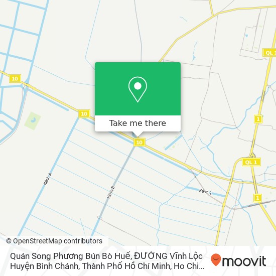 Quán Song Phương Bún Bò Huế, ĐƯỜNG Vĩnh Lộc Huyện Bình Chánh, Thành Phố Hồ Chí Minh map