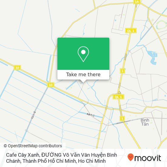 Cafe Cây Xanh, ĐƯỜNG Võ Văn Vân Huyện Bình Chánh, Thành Phố Hồ Chí Minh map