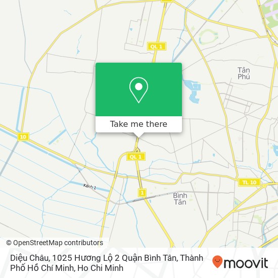 Diệu Châu, 1025 Hương Lộ 2 Quận Bình Tân, Thành Phố Hồ Chí Minh map