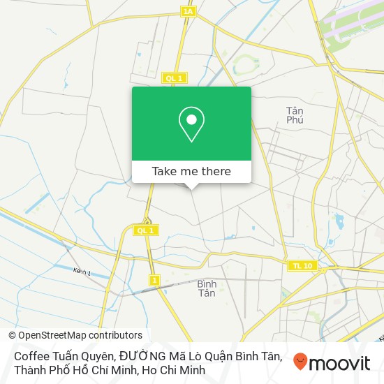 Coffee Tuấn Quyên, ĐƯỜNG Mã Lò Quận Bình Tân, Thành Phố Hồ Chí Minh map