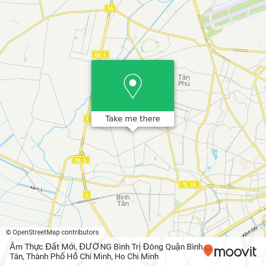 Ẩm Thực Đất Mới, ĐƯỜNG Bình Trị Đông Quận Bình Tân, Thành Phố Hồ Chí Minh map