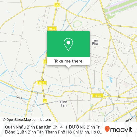 Quán Nhậu Bình Dân Kim Chi, 411 ĐƯỜNG Bình Trị Đông Quận Bình Tân, Thành Phố Hồ Chí Minh map