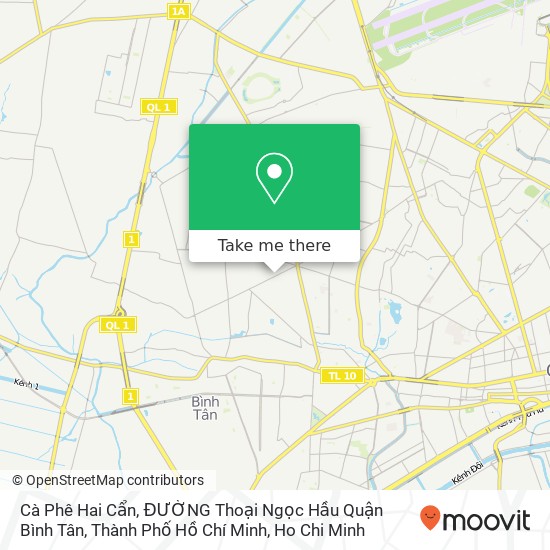 Cà Phê Hai Cẩn, ĐƯỜNG Thoại Ngọc Hầu Quận Bình Tân, Thành Phố Hồ Chí Minh map