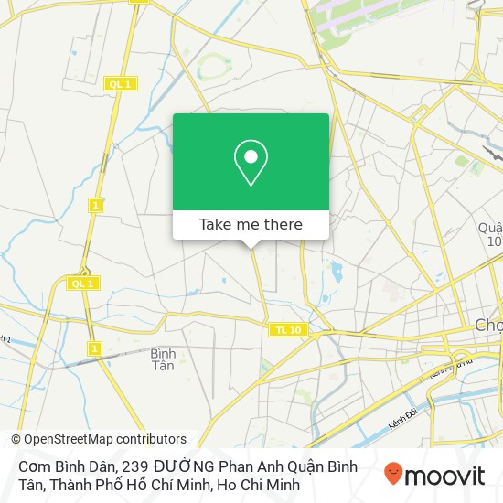 Cơm Bình Dân, 239 ĐƯỜNG Phan Anh Quận Bình Tân, Thành Phố Hồ Chí Minh map