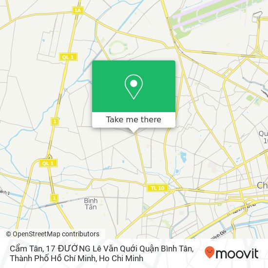 Cẩm Tân, 17 ĐƯỜNG Lê Văn Quới Quận Bình Tân, Thành Phố Hồ Chí Minh map