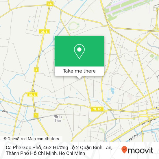 Cà Phê Góc Phố, 462 Hương Lộ 2 Quận Bình Tân, Thành Phố Hồ Chí Minh map