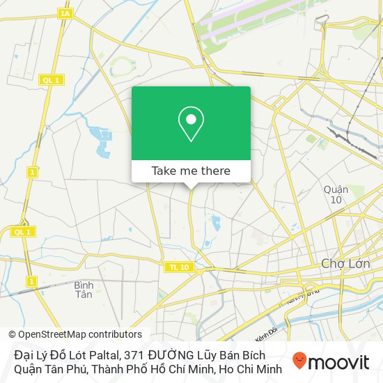 Đại Lý Đồ Lót Paltal, 371 ĐƯỜNG Lũy Bán Bích Quận Tân Phú, Thành Phố Hồ Chí Minh map