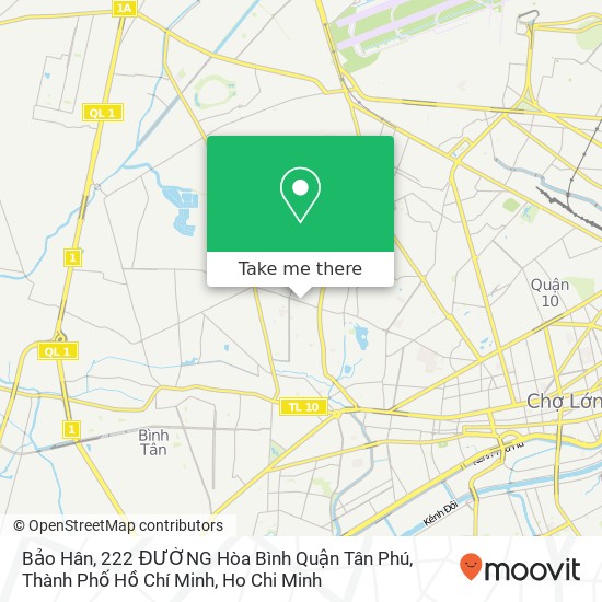 Bảo Hân, 222 ĐƯỜNG Hòa Bình Quận Tân Phú, Thành Phố Hồ Chí Minh map