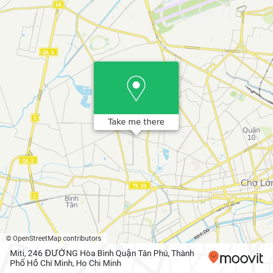 Miti, 246 ĐƯỜNG Hòa Bình Quận Tân Phú, Thành Phố Hồ Chí Minh map