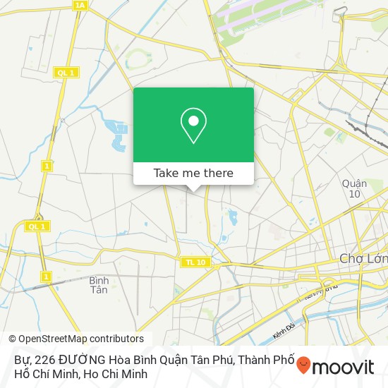 Bự, 226 ĐƯỜNG Hòa Bình Quận Tân Phú, Thành Phố Hồ Chí Minh map