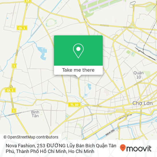 Nova Fashion, 253 ĐƯỜNG Lũy Bán Bích Quận Tân Phú, Thành Phố Hồ Chí Minh map