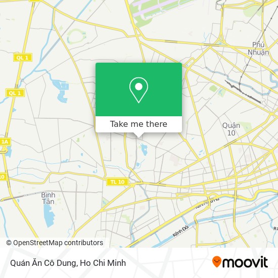 Quán Ăn Cô Dung map