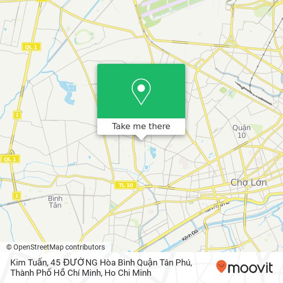 Kim Tuấn, 45 ĐƯỜNG Hòa Bình Quận Tân Phú, Thành Phố Hồ Chí Minh map